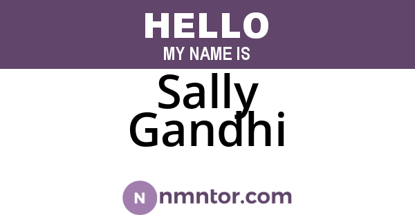 Sally Gandhi