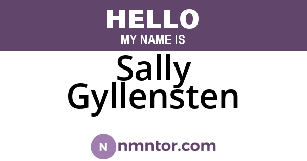 Sally Gyllensten
