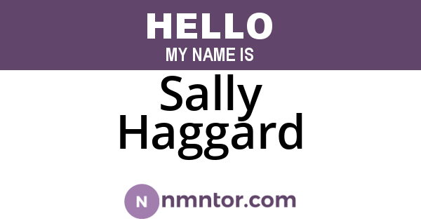Sally Haggard