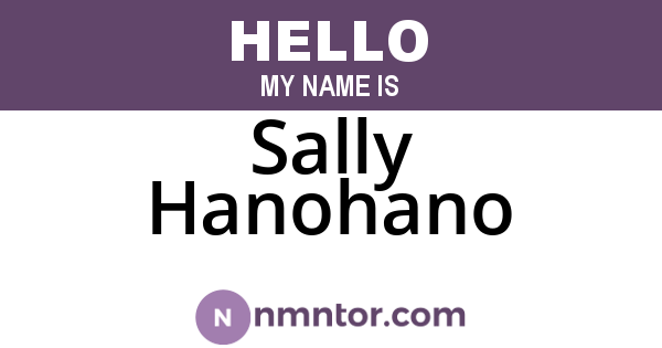 Sally Hanohano