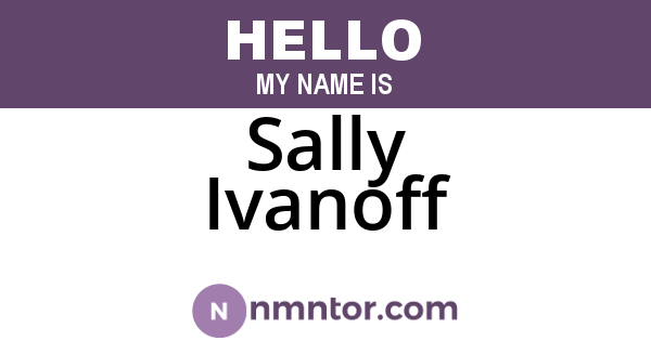Sally Ivanoff