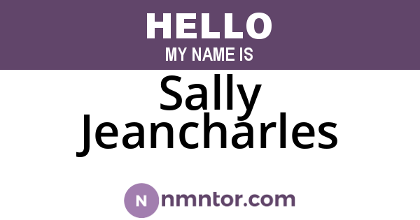 Sally Jeancharles