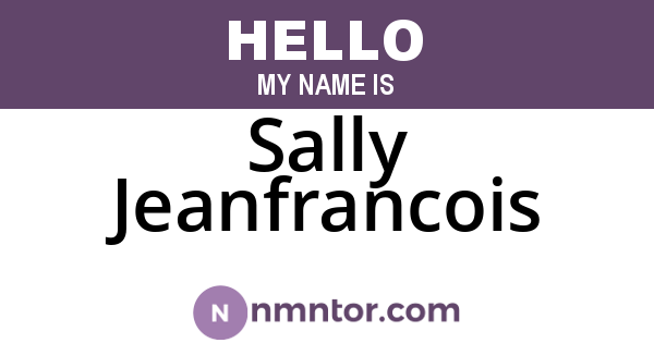 Sally Jeanfrancois