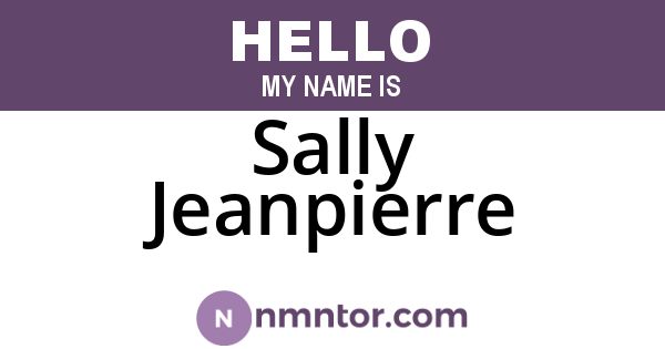 Sally Jeanpierre