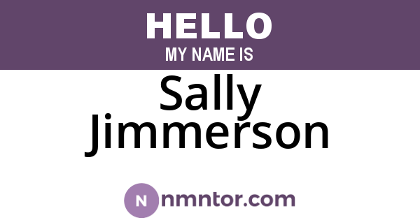 Sally Jimmerson