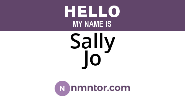 Sally Jo