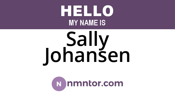 Sally Johansen