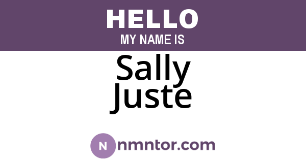 Sally Juste