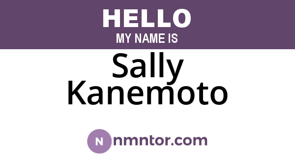Sally Kanemoto