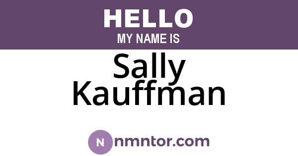 Sally Kauffman