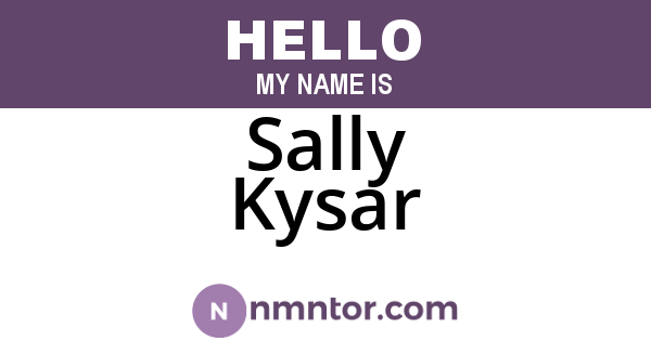 Sally Kysar