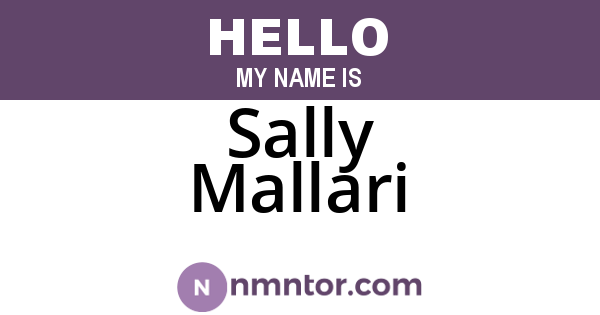 Sally Mallari
