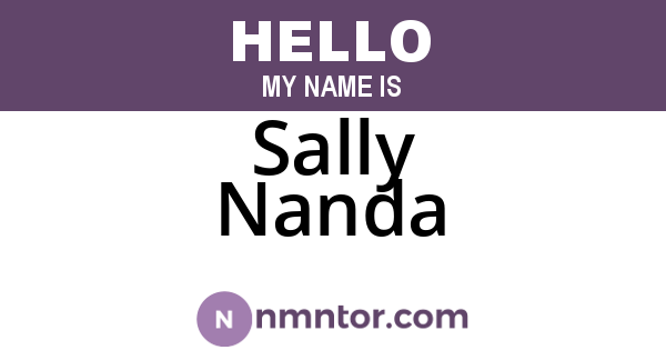 Sally Nanda