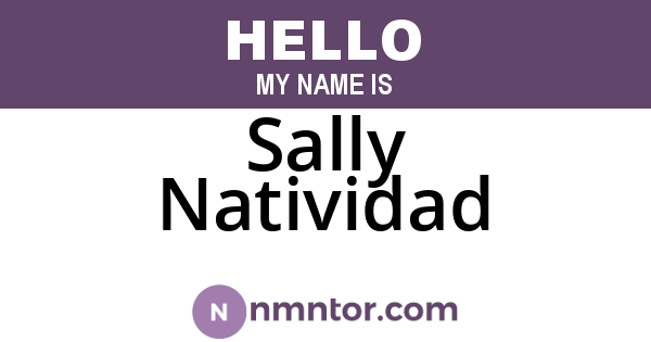Sally Natividad
