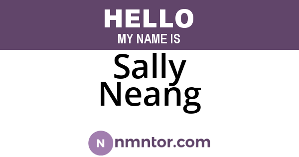 Sally Neang