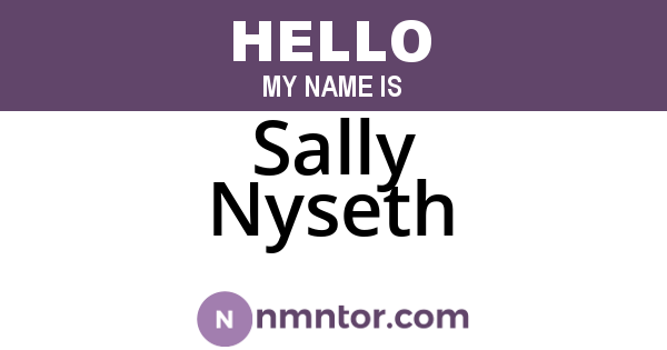Sally Nyseth
