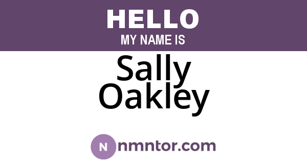 Sally Oakley