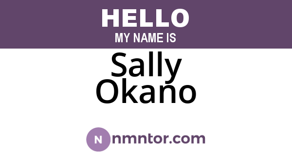 Sally Okano
