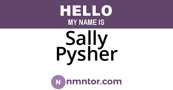 Sally Pysher