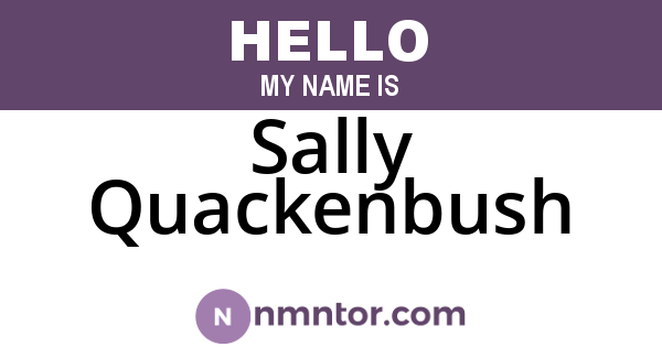 Sally Quackenbush
