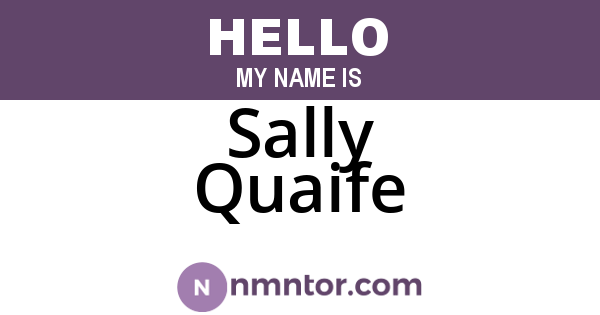 Sally Quaife