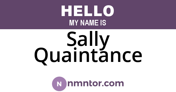 Sally Quaintance