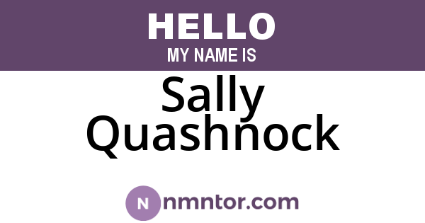 Sally Quashnock