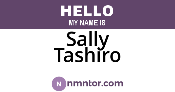 Sally Tashiro