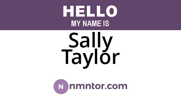 Sally Taylor