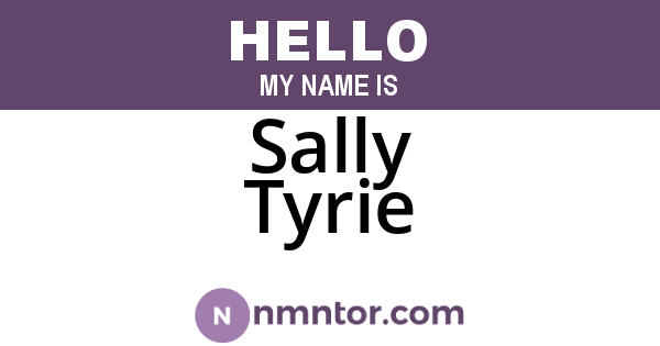 Sally Tyrie