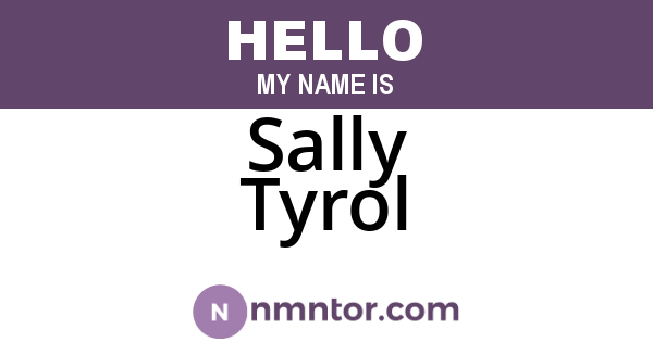 Sally Tyrol