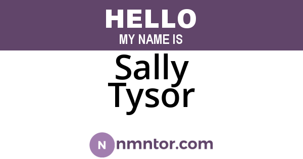 Sally Tysor