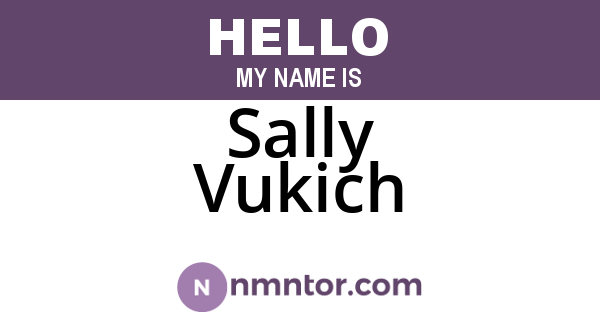 Sally Vukich
