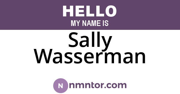 Sally Wasserman
