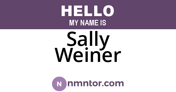Sally Weiner