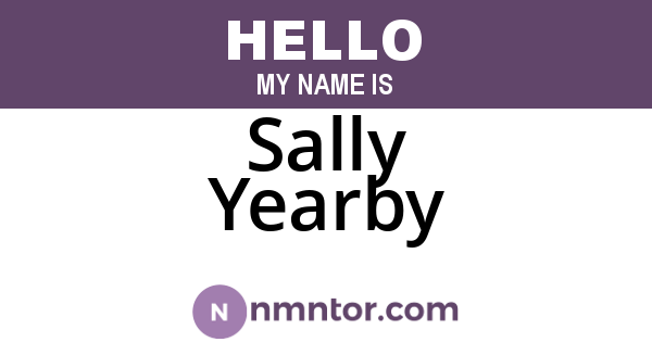 Sally Yearby