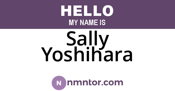 Sally Yoshihara