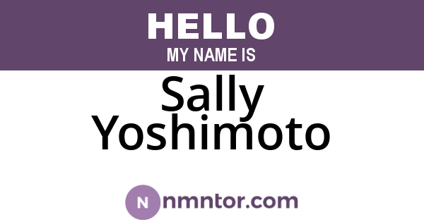 Sally Yoshimoto