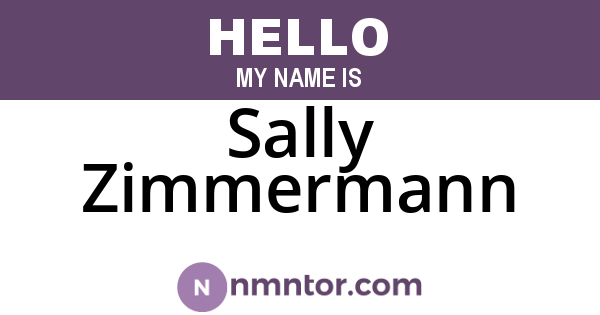 Sally Zimmermann
