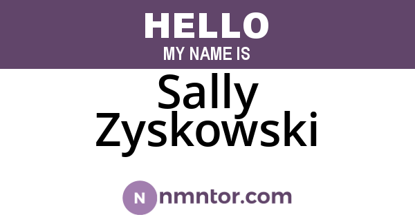 Sally Zyskowski