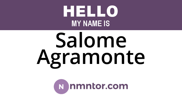 Salome Agramonte