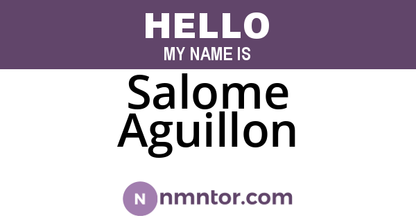 Salome Aguillon
