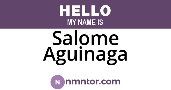 Salome Aguinaga