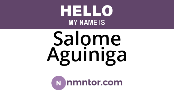 Salome Aguiniga