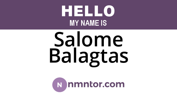 Salome Balagtas