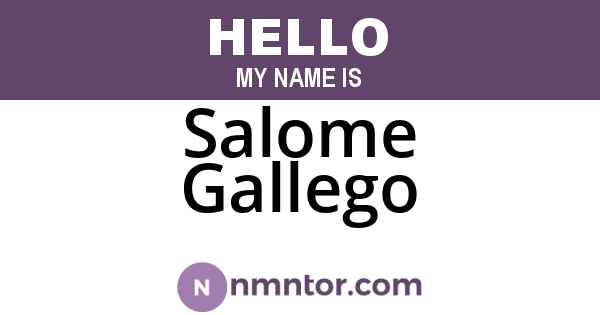 Salome Gallego