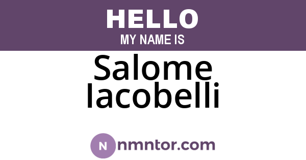 Salome Iacobelli