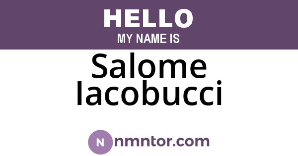 Salome Iacobucci