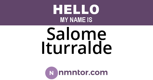 Salome Iturralde