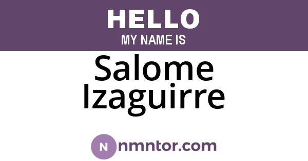 Salome Izaguirre
